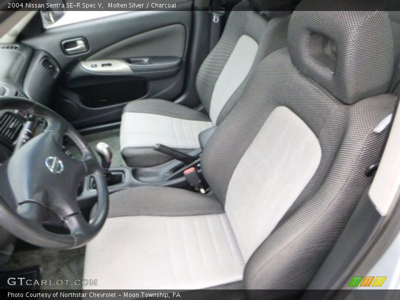 Molten Silver / Charcoal 2004 Nissan Sentra SE-R Spec V
