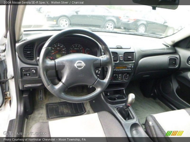 Molten Silver / Charcoal 2004 Nissan Sentra SE-R Spec V