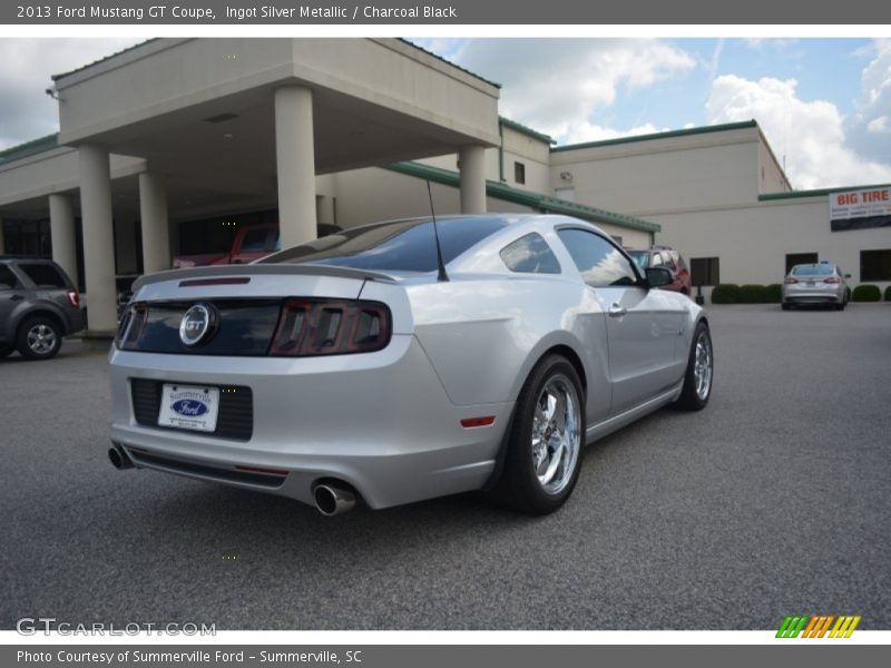 Ingot Silver Metallic / Charcoal Black 2013 Ford Mustang GT Coupe