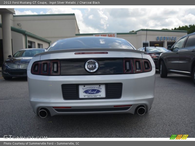 Ingot Silver Metallic / Charcoal Black 2013 Ford Mustang GT Coupe