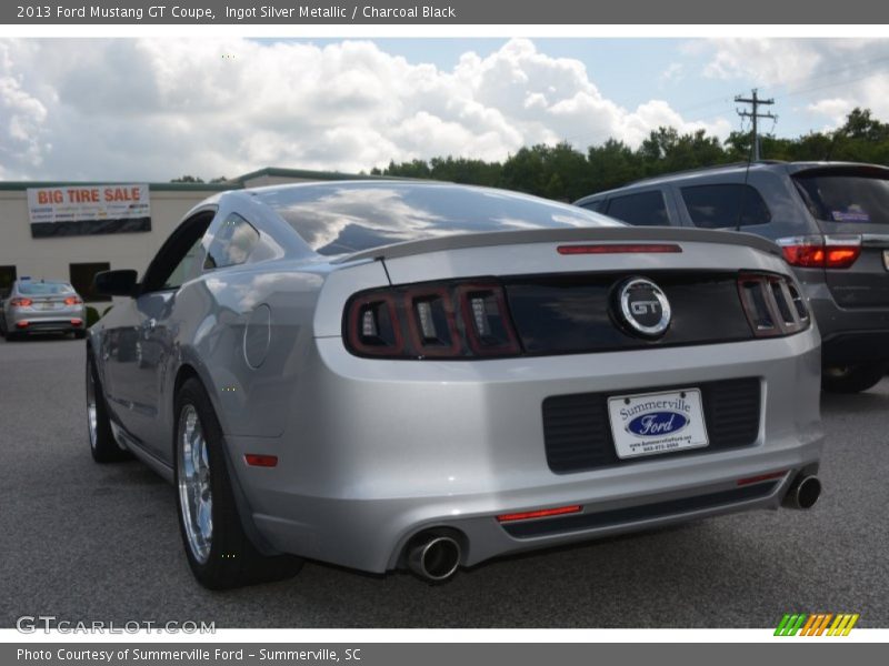 Ingot Silver Metallic / Charcoal Black 2013 Ford Mustang GT Coupe