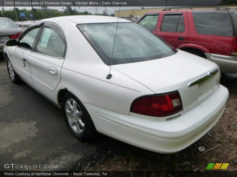 Vibrant White / Dark Charcoal 2002 Mercury Sable LS Premium Sedan