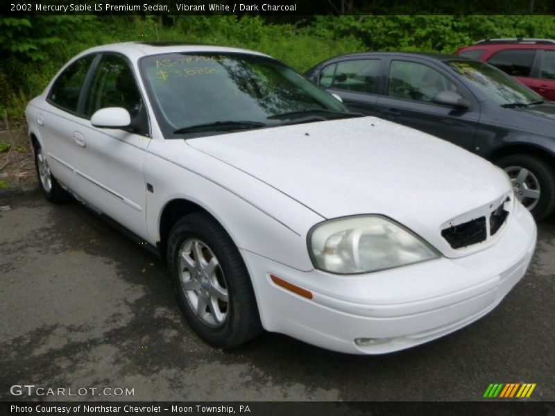 Vibrant White / Dark Charcoal 2002 Mercury Sable LS Premium Sedan