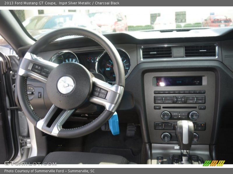 Ingot Silver Metallic / Charcoal Black 2013 Ford Mustang GT Coupe