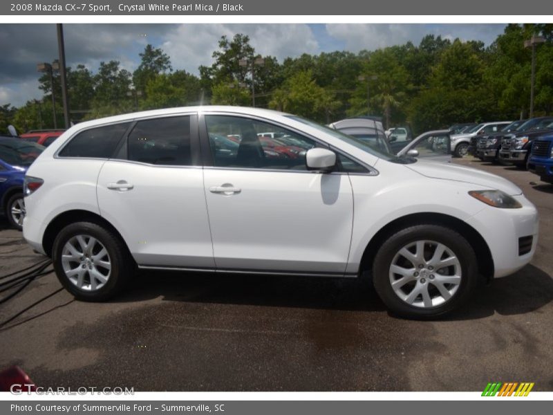 Crystal White Pearl Mica / Black 2008 Mazda CX-7 Sport