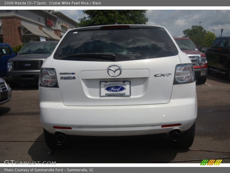 Crystal White Pearl Mica / Black 2008 Mazda CX-7 Sport