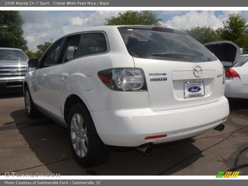 Crystal White Pearl Mica / Black 2008 Mazda CX-7 Sport