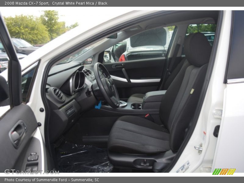 Crystal White Pearl Mica / Black 2008 Mazda CX-7 Sport