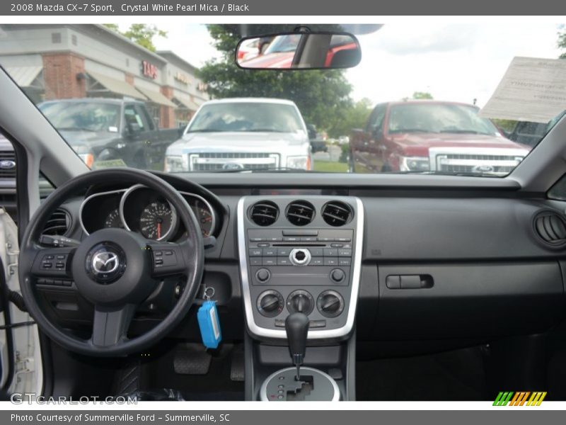 Crystal White Pearl Mica / Black 2008 Mazda CX-7 Sport