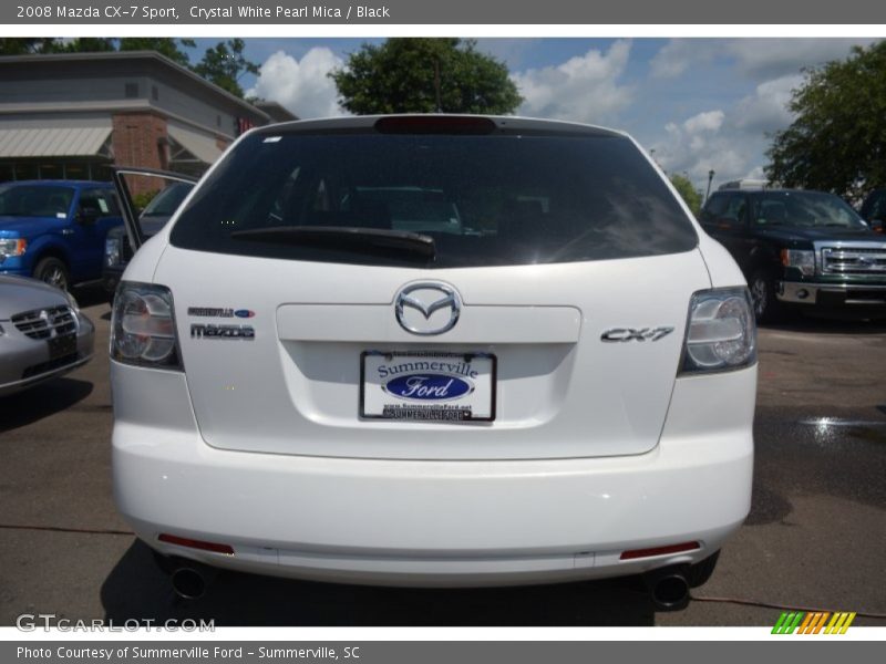 Crystal White Pearl Mica / Black 2008 Mazda CX-7 Sport