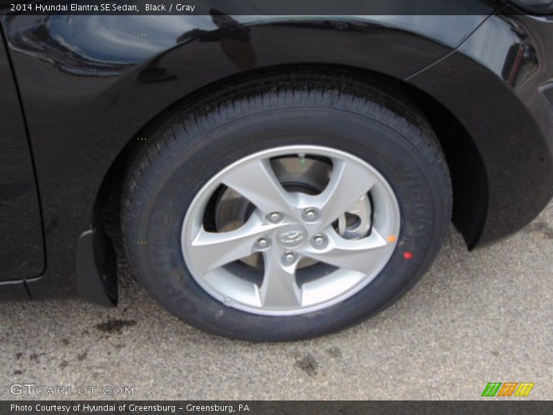 Black / Gray 2014 Hyundai Elantra SE Sedan