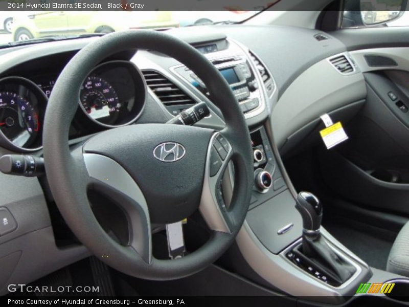 Black / Gray 2014 Hyundai Elantra SE Sedan