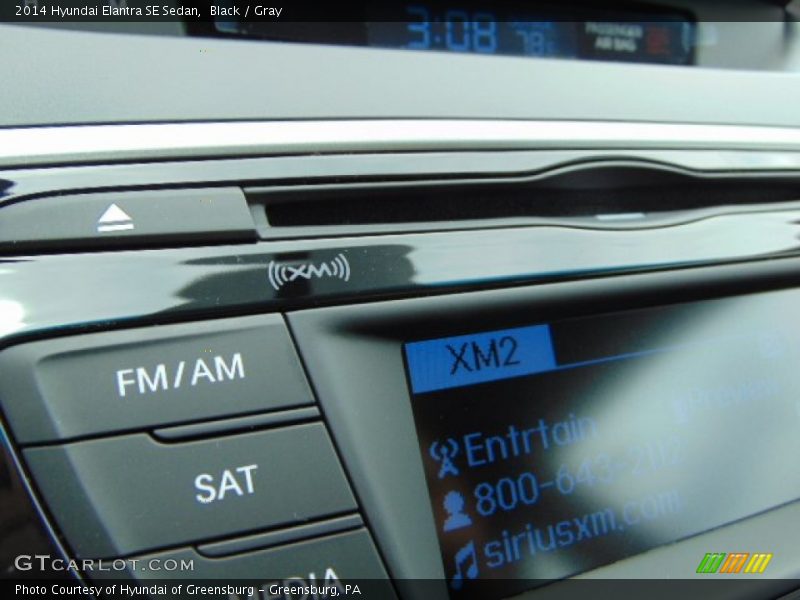 Black / Gray 2014 Hyundai Elantra SE Sedan