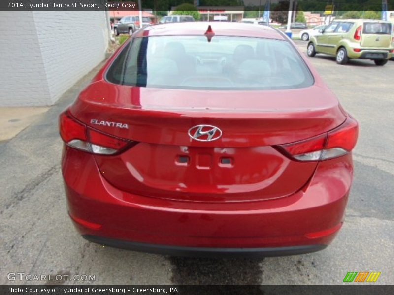 Red / Gray 2014 Hyundai Elantra SE Sedan