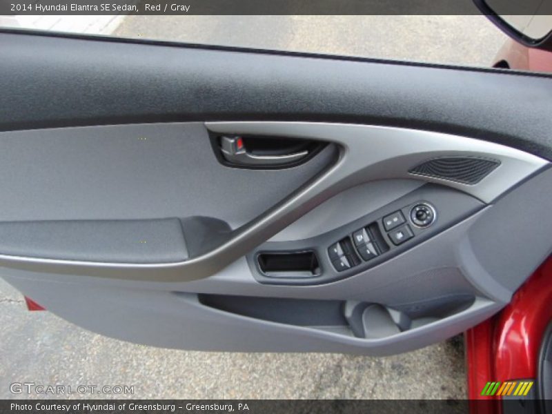 Red / Gray 2014 Hyundai Elantra SE Sedan