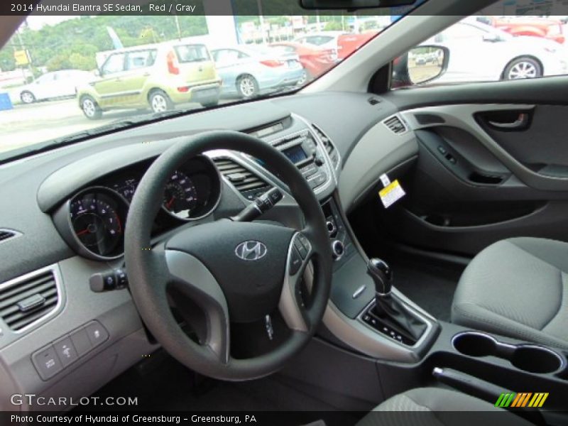 Red / Gray 2014 Hyundai Elantra SE Sedan