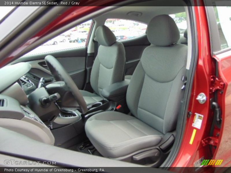Red / Gray 2014 Hyundai Elantra SE Sedan