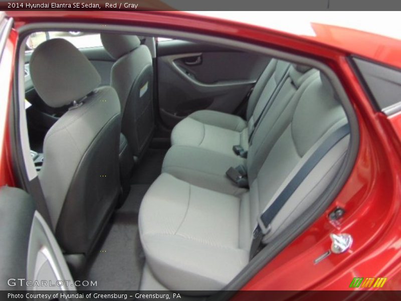 Red / Gray 2014 Hyundai Elantra SE Sedan