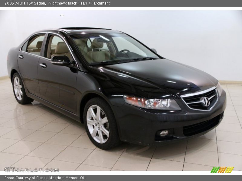 Nighthawk Black Pearl / Parchment 2005 Acura TSX Sedan