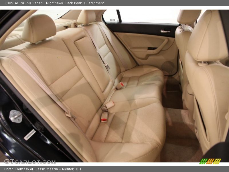 Rear Seat of 2005 TSX Sedan