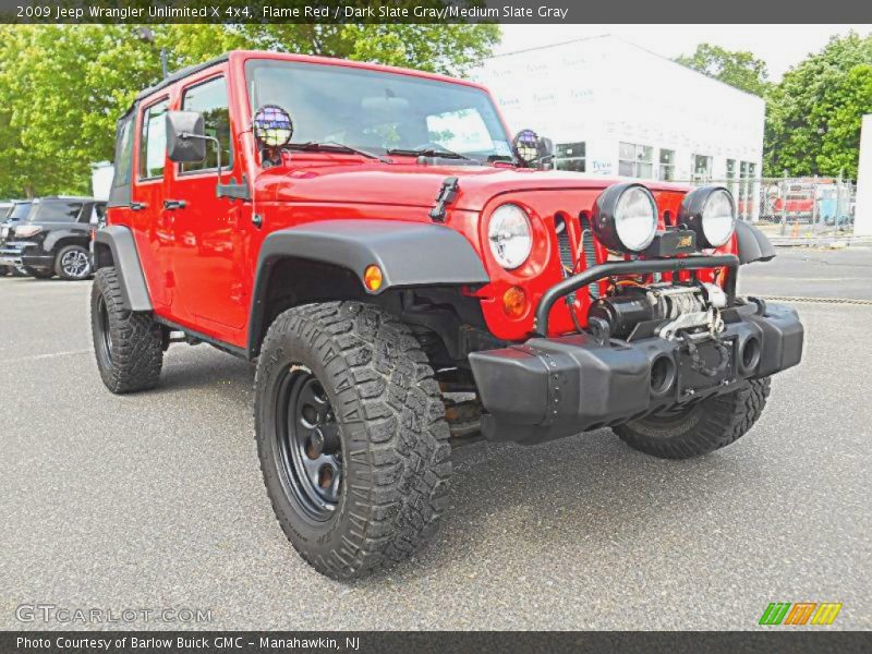 Flame Red / Dark Slate Gray/Medium Slate Gray 2009 Jeep Wrangler Unlimited X 4x4