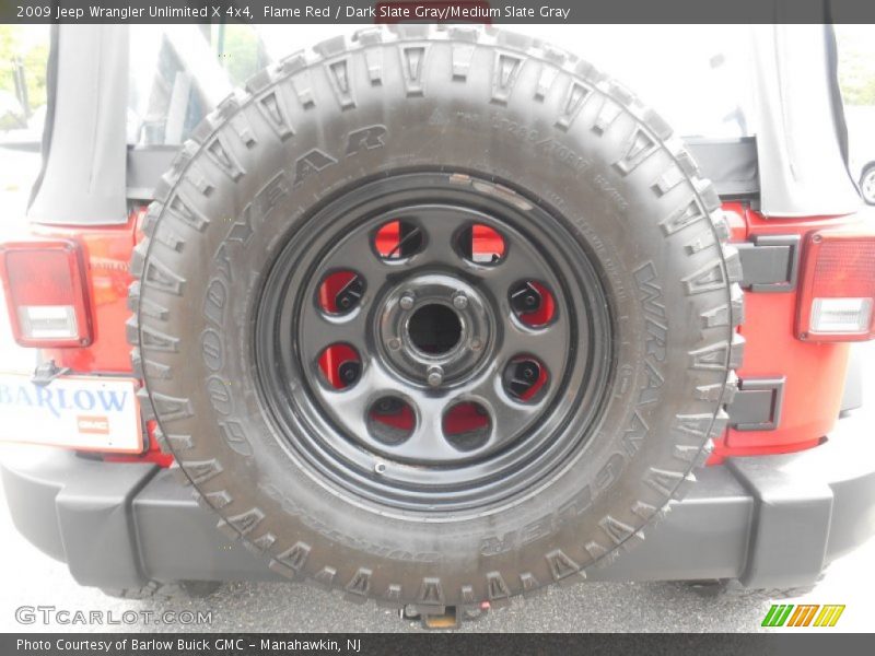 Flame Red / Dark Slate Gray/Medium Slate Gray 2009 Jeep Wrangler Unlimited X 4x4