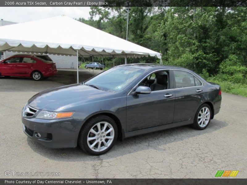Carbon Gray Pearl / Ebony Black 2006 Acura TSX Sedan