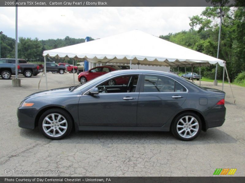 Carbon Gray Pearl / Ebony Black 2006 Acura TSX Sedan