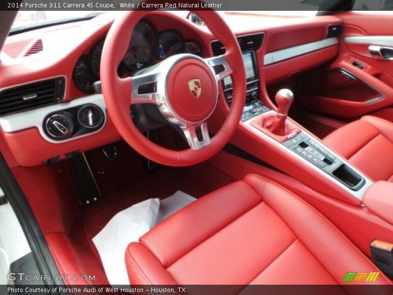  2014 911 Carrera 4S Coupe Carrera Red Natural Leather Interior