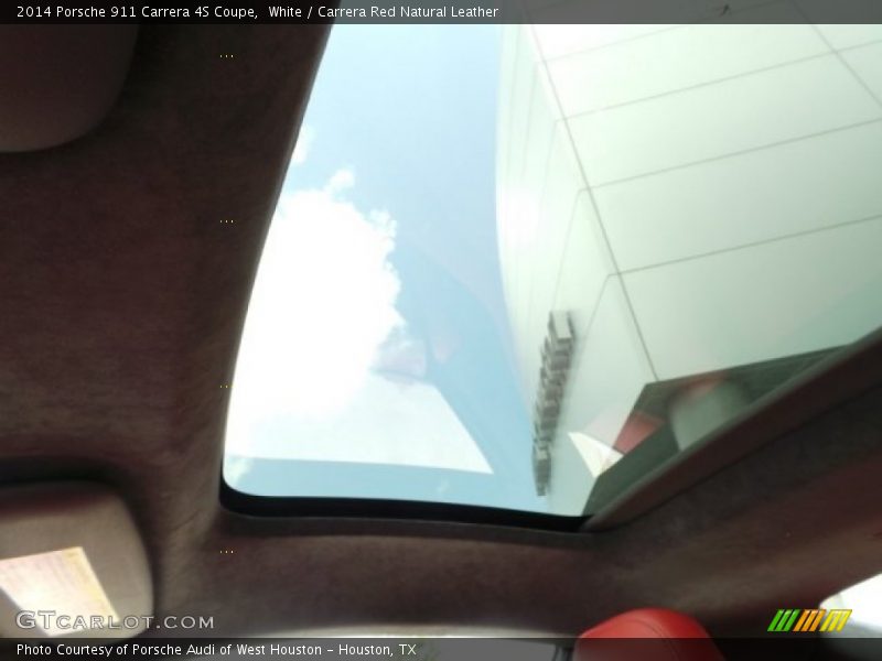 White / Carrera Red Natural Leather 2014 Porsche 911 Carrera 4S Coupe