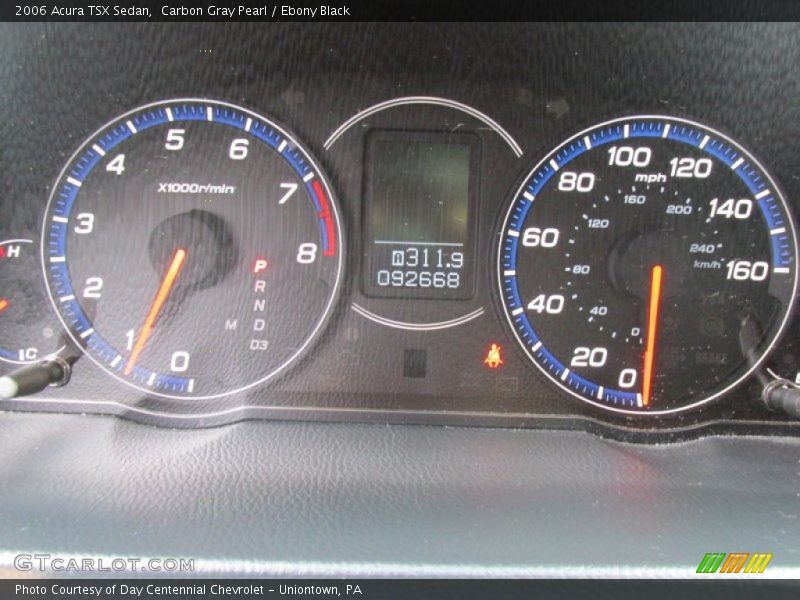 Carbon Gray Pearl / Ebony Black 2006 Acura TSX Sedan