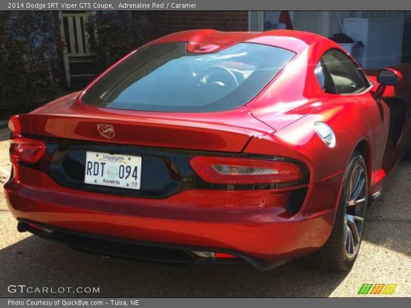 Adrenaline Red / Caramel 2014 Dodge SRT Viper GTS Coupe