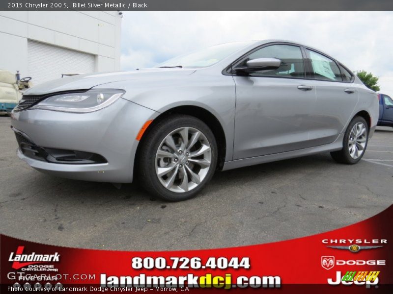 Billet Silver Metallic / Black 2015 Chrysler 200 S