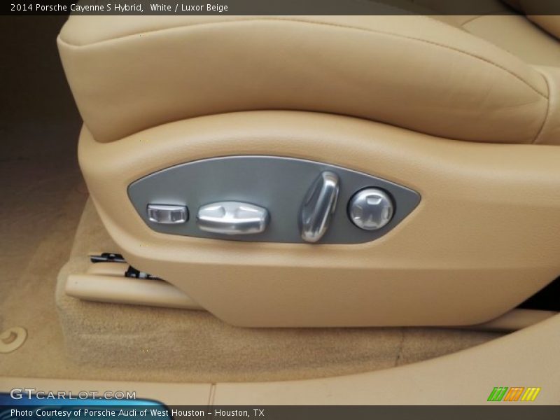 White / Luxor Beige 2014 Porsche Cayenne S Hybrid