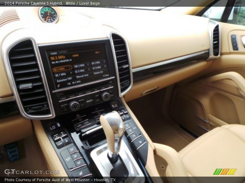 White / Luxor Beige 2014 Porsche Cayenne S Hybrid