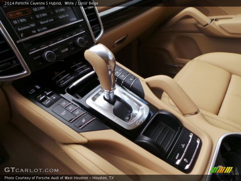 White / Luxor Beige 2014 Porsche Cayenne S Hybrid