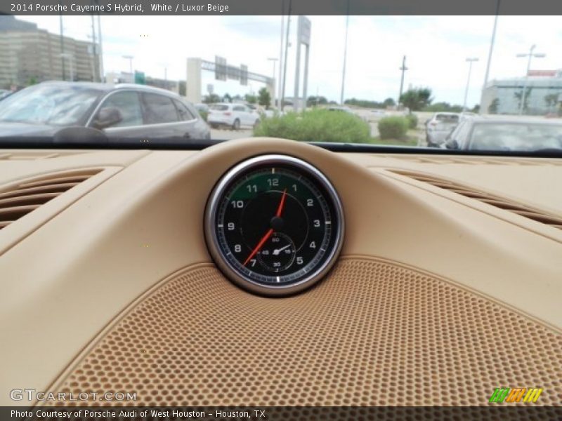 White / Luxor Beige 2014 Porsche Cayenne S Hybrid