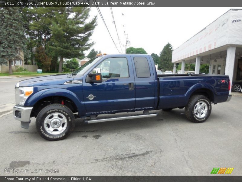  2011 F250 Super Duty XLT SuperCab 4x4 Dark Blue Pearl Metallic