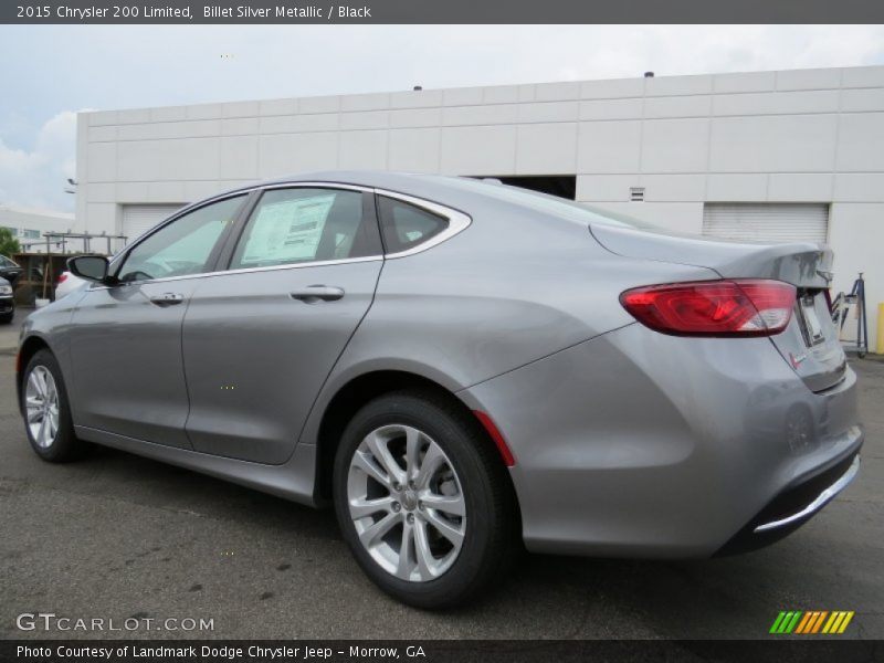Billet Silver Metallic / Black 2015 Chrysler 200 Limited