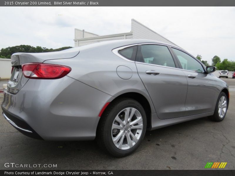 Billet Silver Metallic / Black 2015 Chrysler 200 Limited