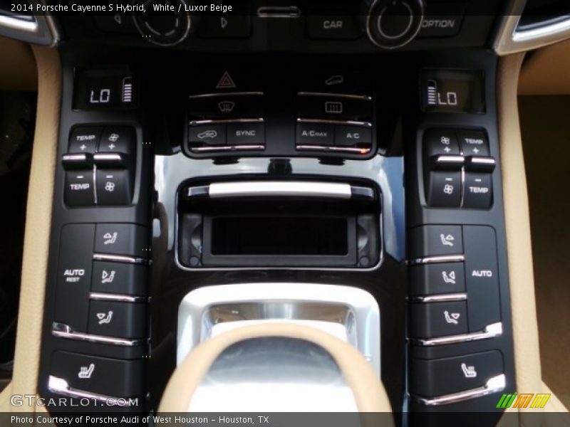 White / Luxor Beige 2014 Porsche Cayenne S Hybrid