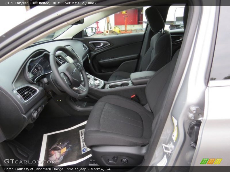 Billet Silver Metallic / Black 2015 Chrysler 200 Limited