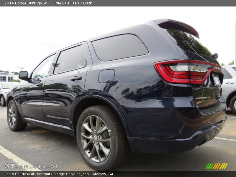 True Blue Pearl / Black 2014 Dodge Durango SXT