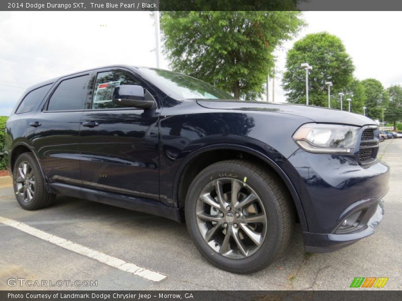 True Blue Pearl / Black 2014 Dodge Durango SXT