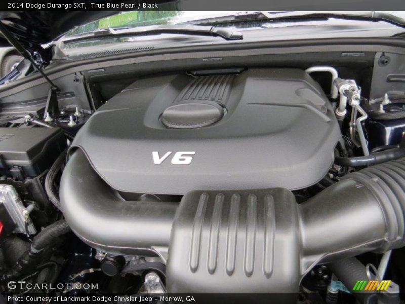 True Blue Pearl / Black 2014 Dodge Durango SXT