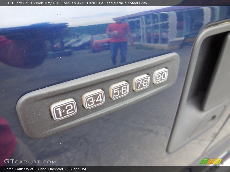 Dark Blue Pearl Metallic / Steel Gray 2011 Ford F250 Super Duty XLT SuperCab 4x4