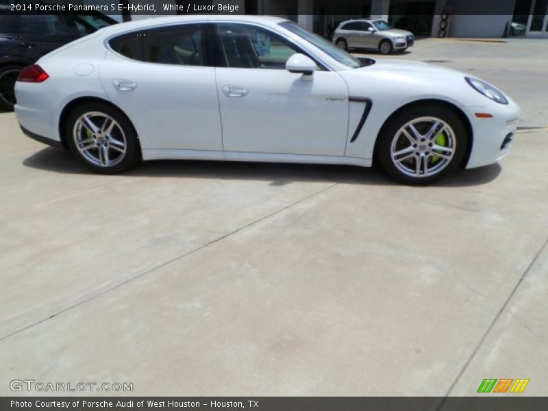 White / Luxor Beige 2014 Porsche Panamera S E-Hybrid