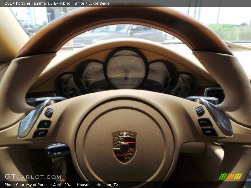 White / Luxor Beige 2014 Porsche Panamera S E-Hybrid