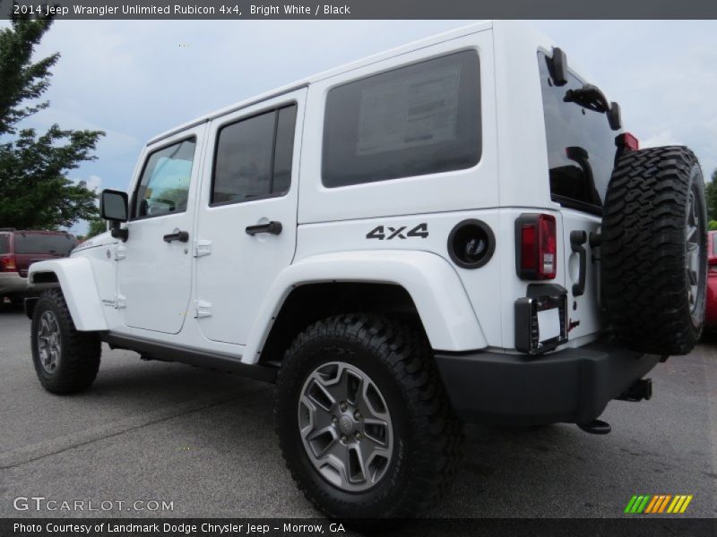 Bright White / Black 2014 Jeep Wrangler Unlimited Rubicon 4x4
