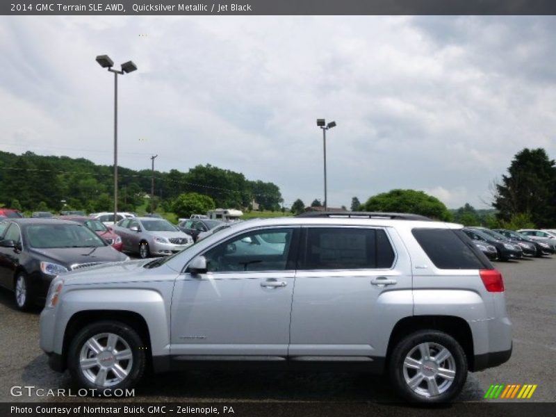 Quicksilver Metallic / Jet Black 2014 GMC Terrain SLE AWD